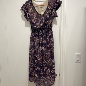 Floral Purple Women's Dress